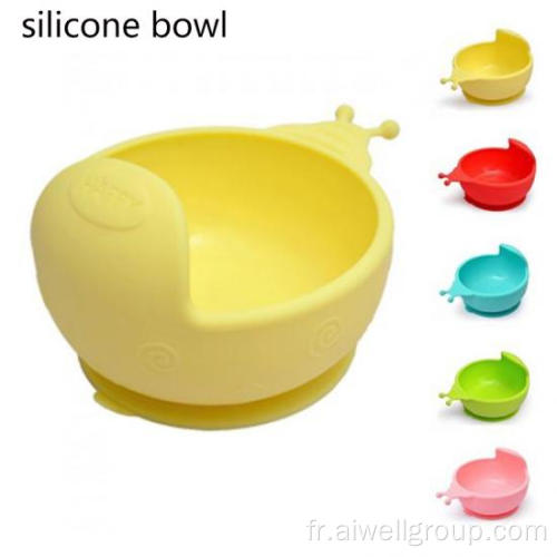 Bol de silicone de qualité pour bébé